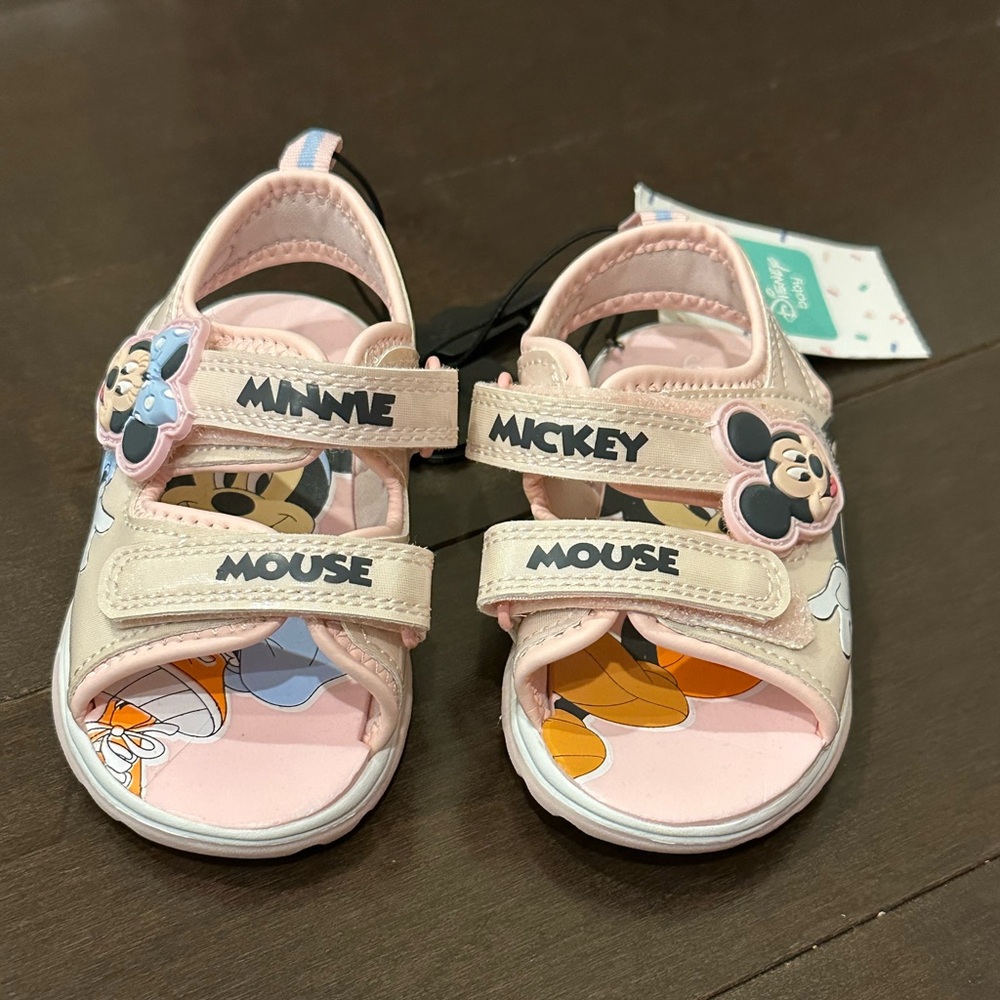 Disney Minnie/Mickey Mouse Sandals - Pink - size 6